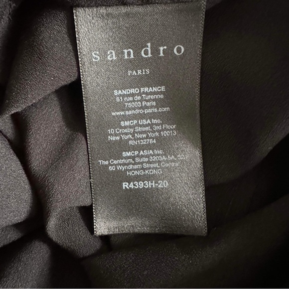 Sandro Paris Retox Silk Blend Daisy Print Dress sz 2 Medium - Picture 12 of 14